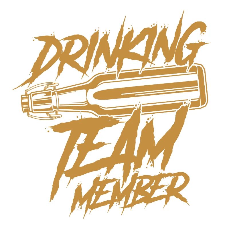 Drinking Team Member Beer Bottle