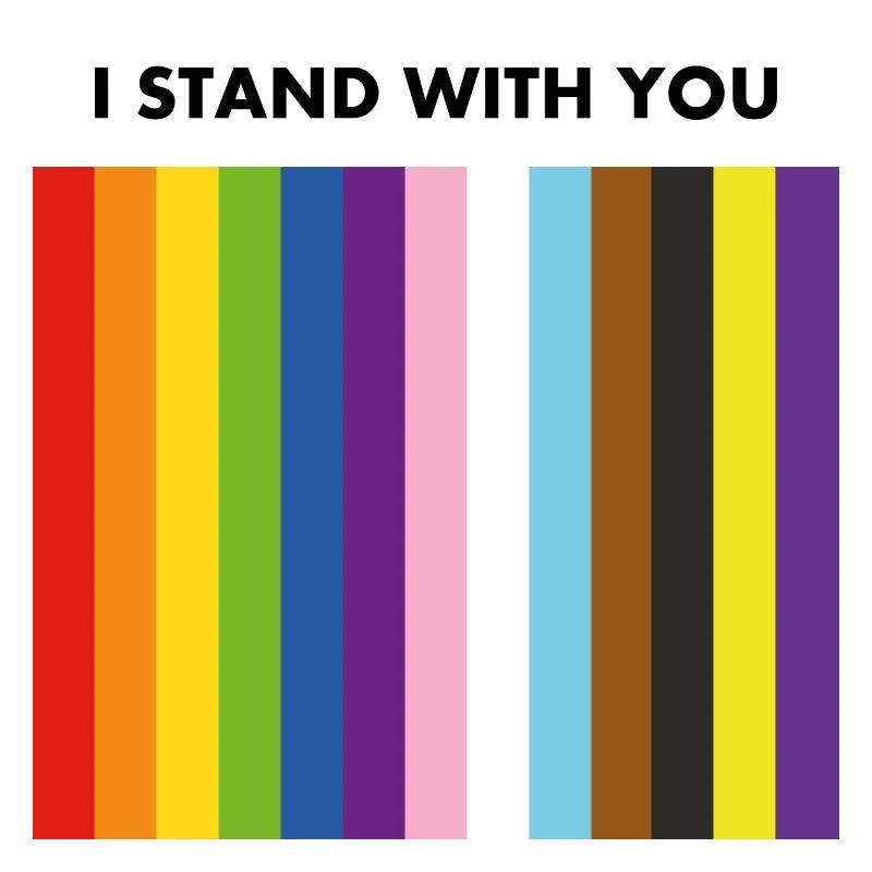 Pride Allyship ICH STEHE ZU DIR