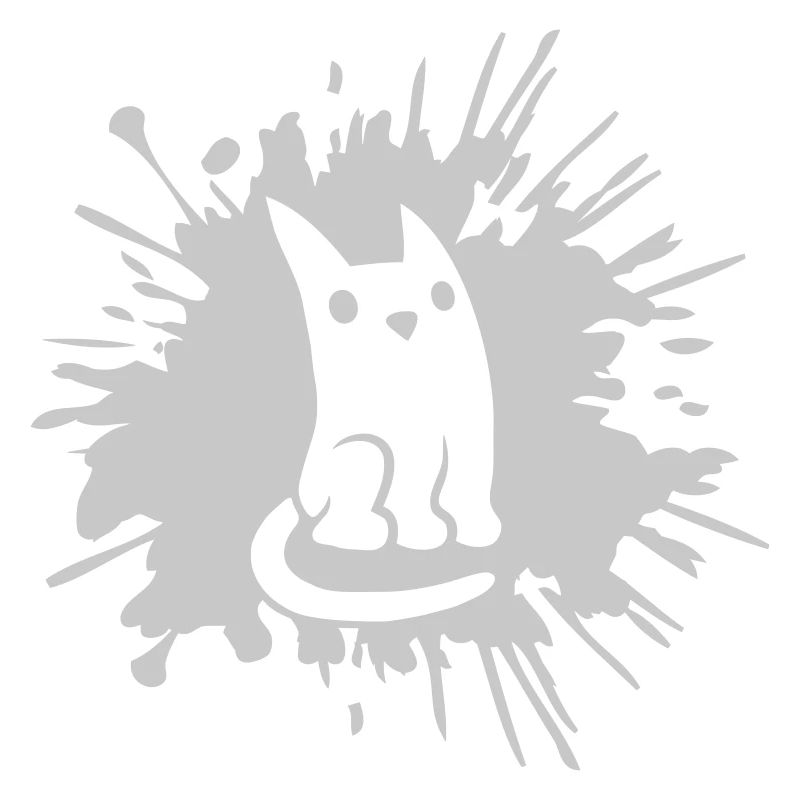 Comic Drops Cat Éclaboussures de couleur