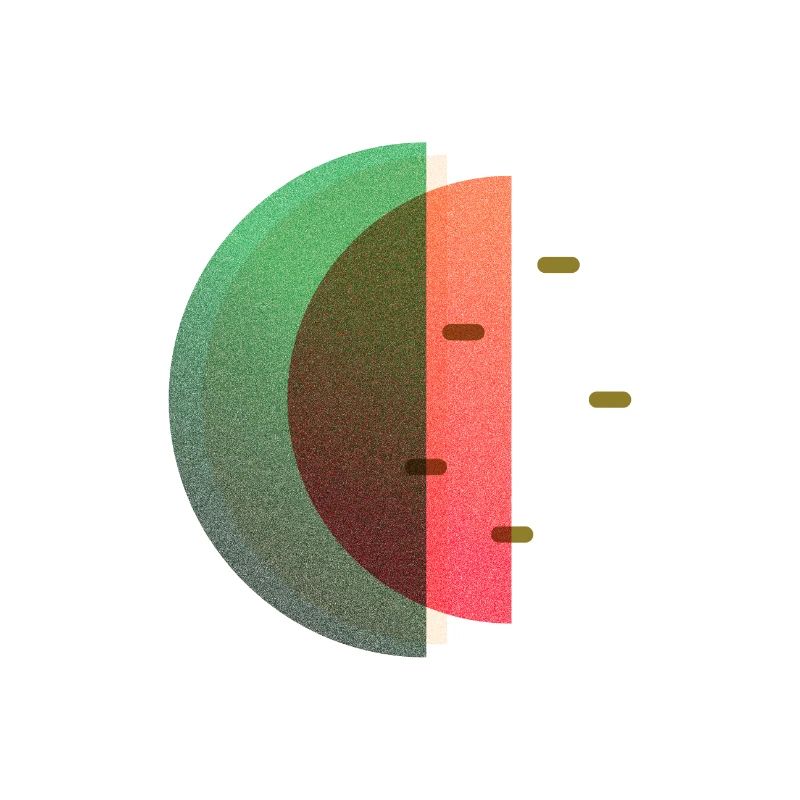 Abstract Summer Melon Pattern Variante 3