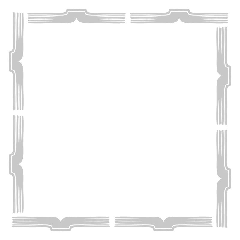 Books Square Frame Border