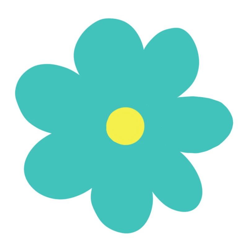 Mintfarbene Blume