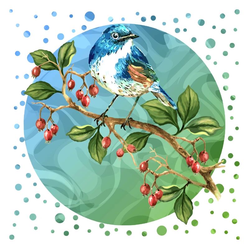 Bunter Vogel