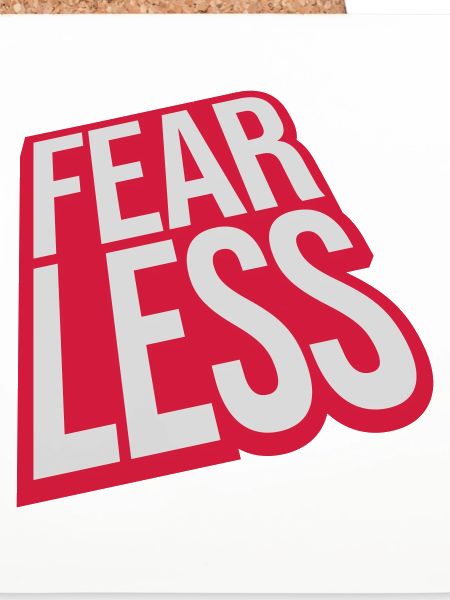 fearless Text Zitat Design