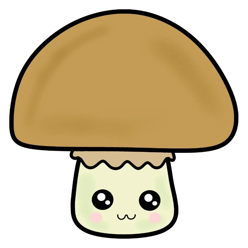 Champignon Kawaii champignon mignon avec visage