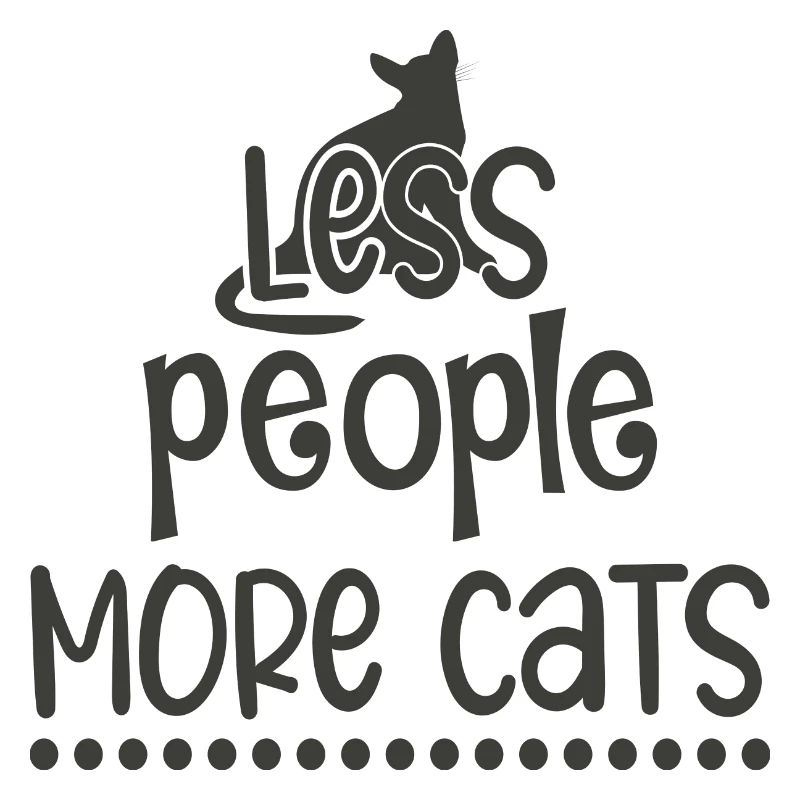 Moins de gens plus de chats