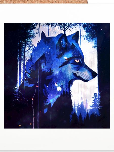 Lone Wolf at night