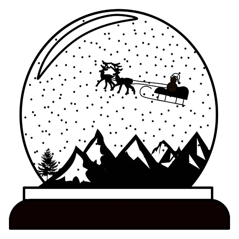 Snow Globe Conception de globe de Noël