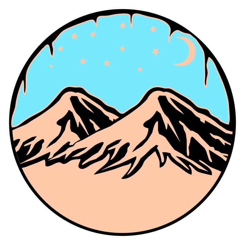 Starry Sky Mountains