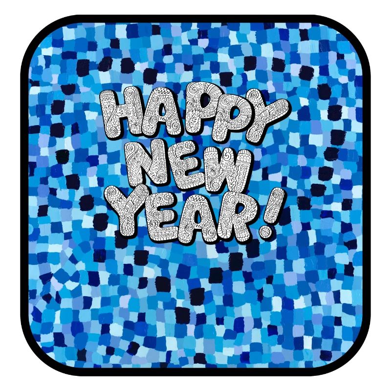 Bonne année, thème coloré.