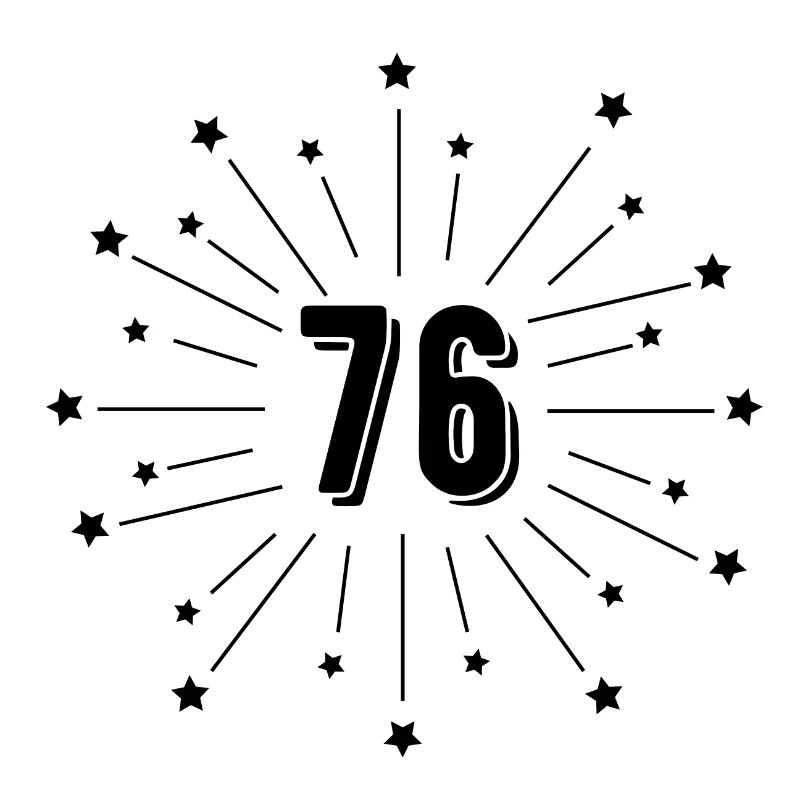 76th Starred Anniversary - Gift 76 years