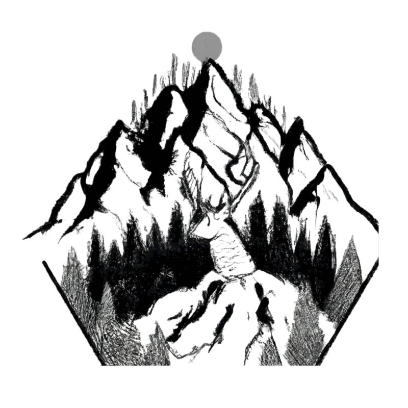Mountain Deer Ink