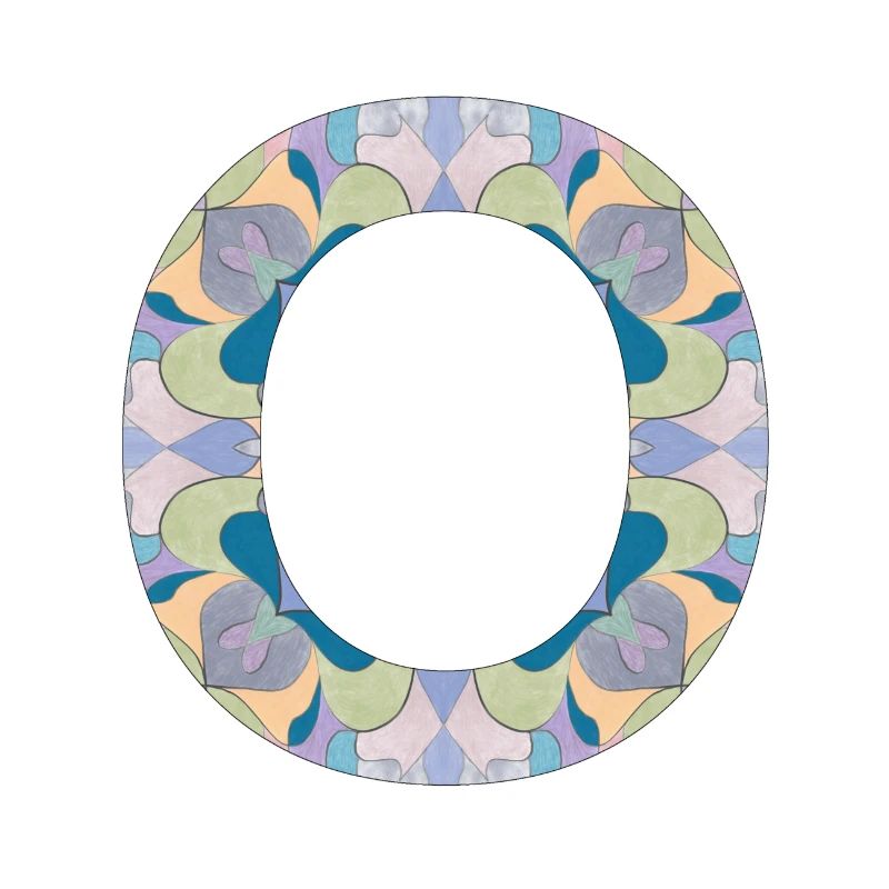 Buchstabe O im Mandala