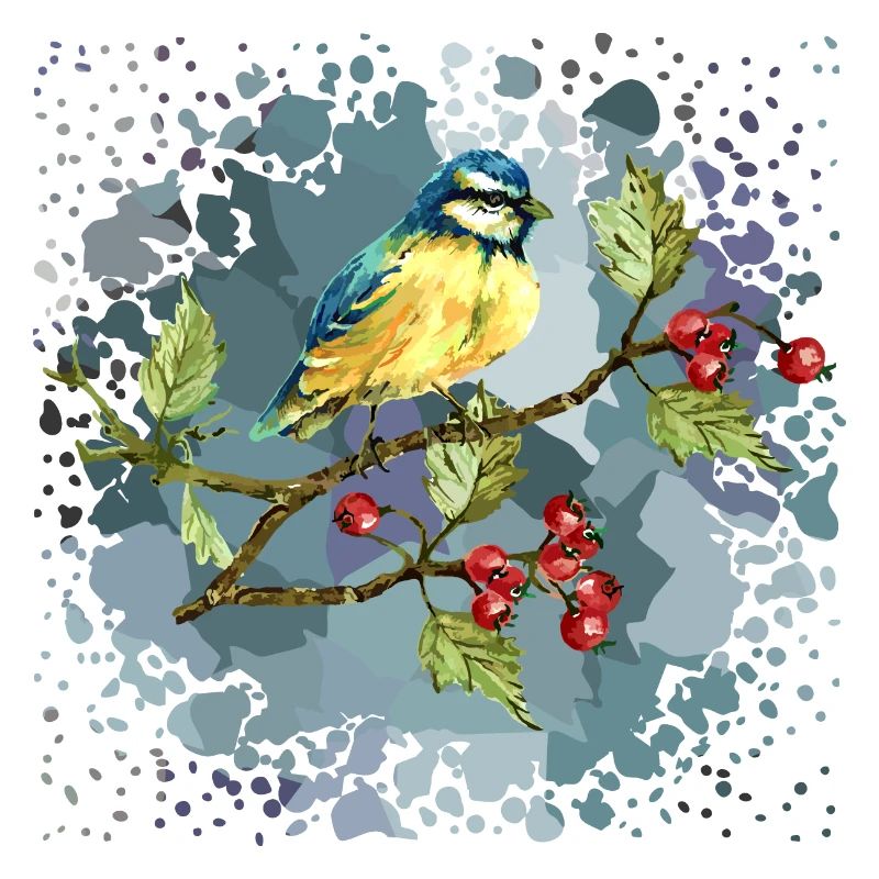 Bunter Vogel
