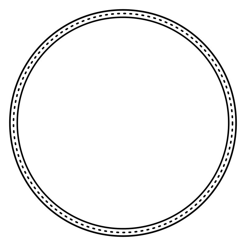 Points Circle Frame Decor