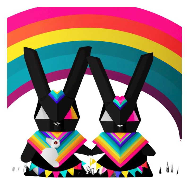 Stolze Pride Hasen