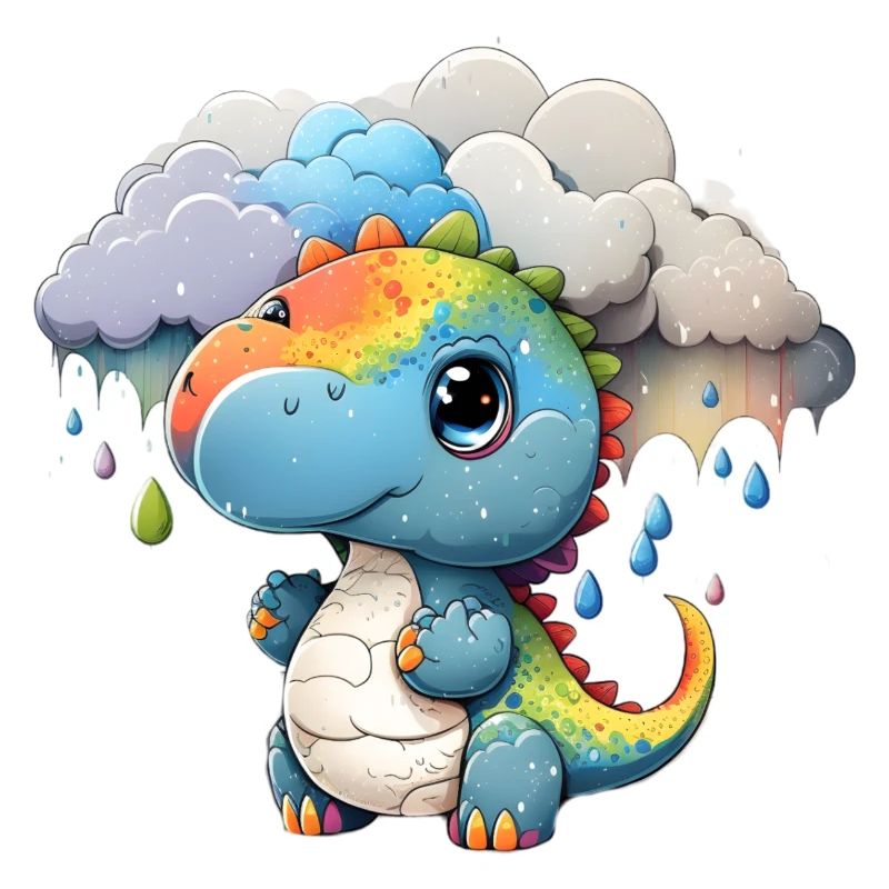 Dinosaur Child Rainbow Gift