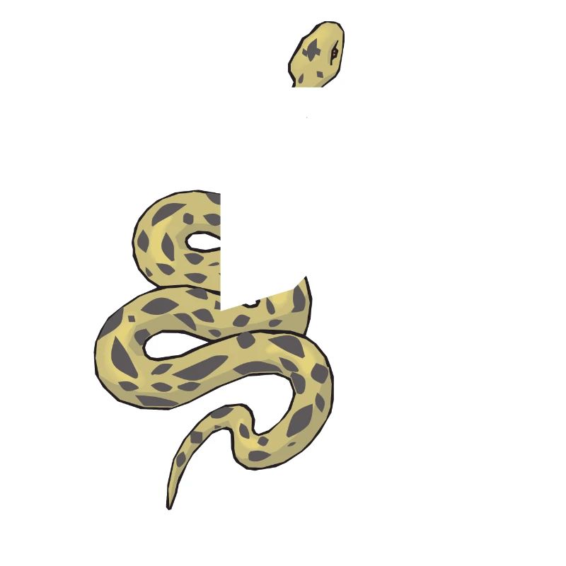 Letter k snake