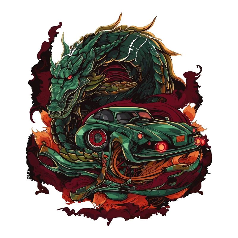 Drachen Auto