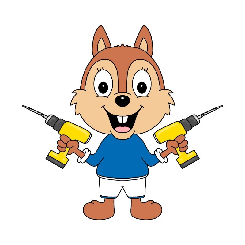 BOHRER - EICHHÖRNCHEN - HANDWERKER