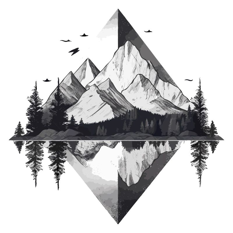 Minimalistic Mountains