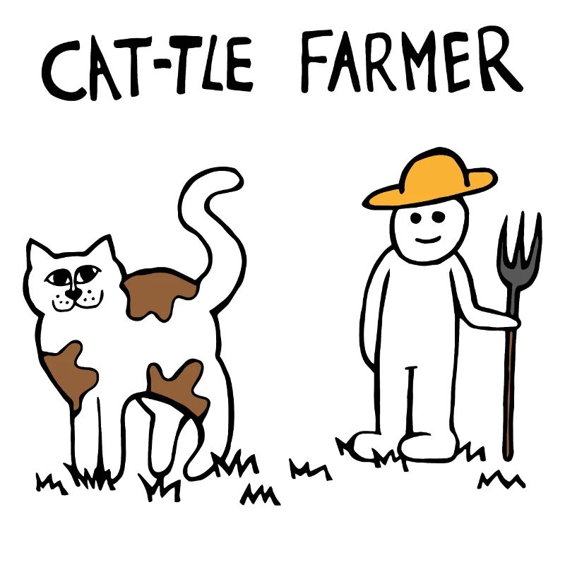 Rinder Katze Bauer