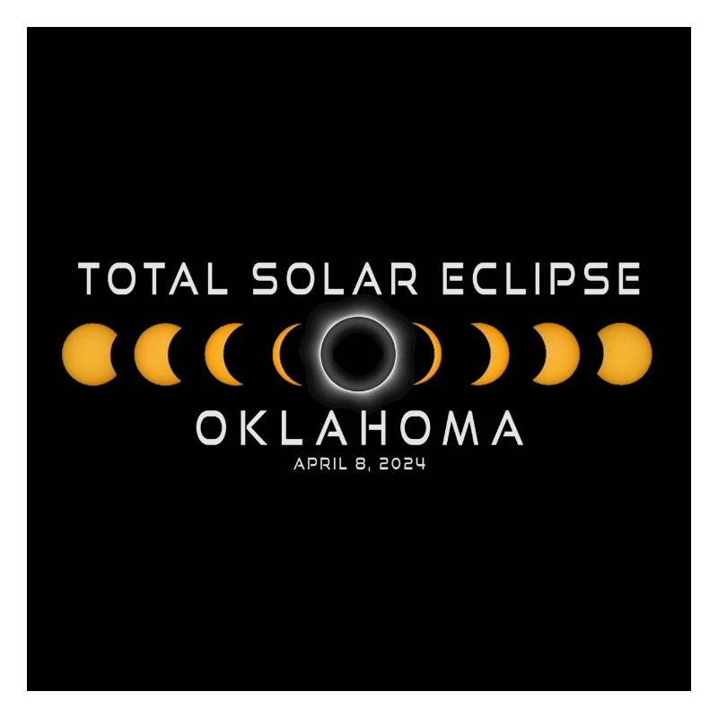 Oklahoma 2024 Eclipse Cool Souvenir 8 avril