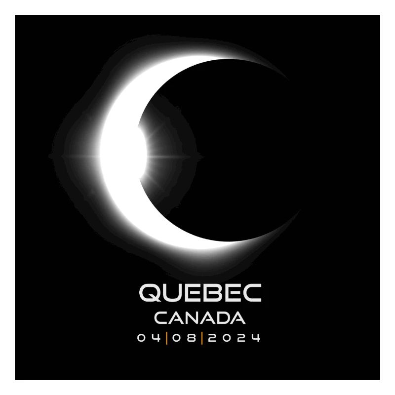 Québec Canada Eclipse 2024 Souvenir Cool Memento