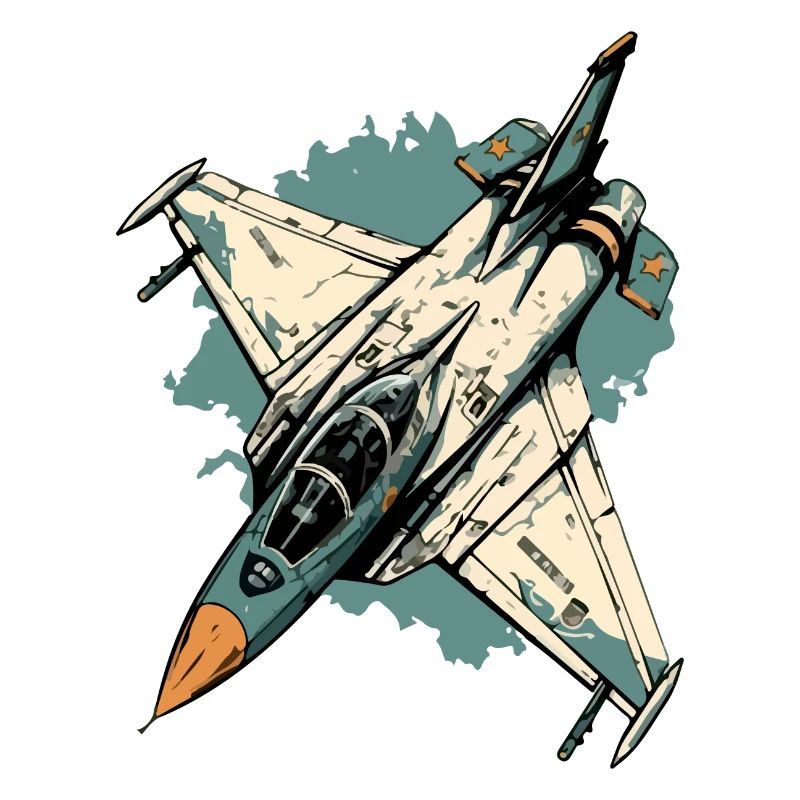 Blaues Sturmflugzeug