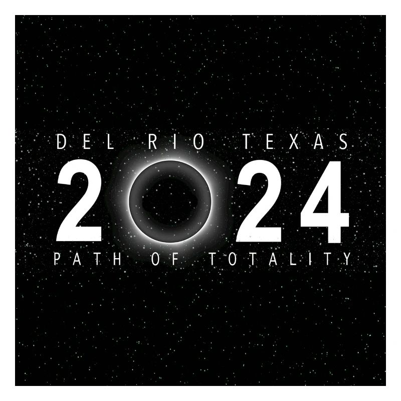 Del Rio Texas 2024 Eclipse Souvenir Cool Memento