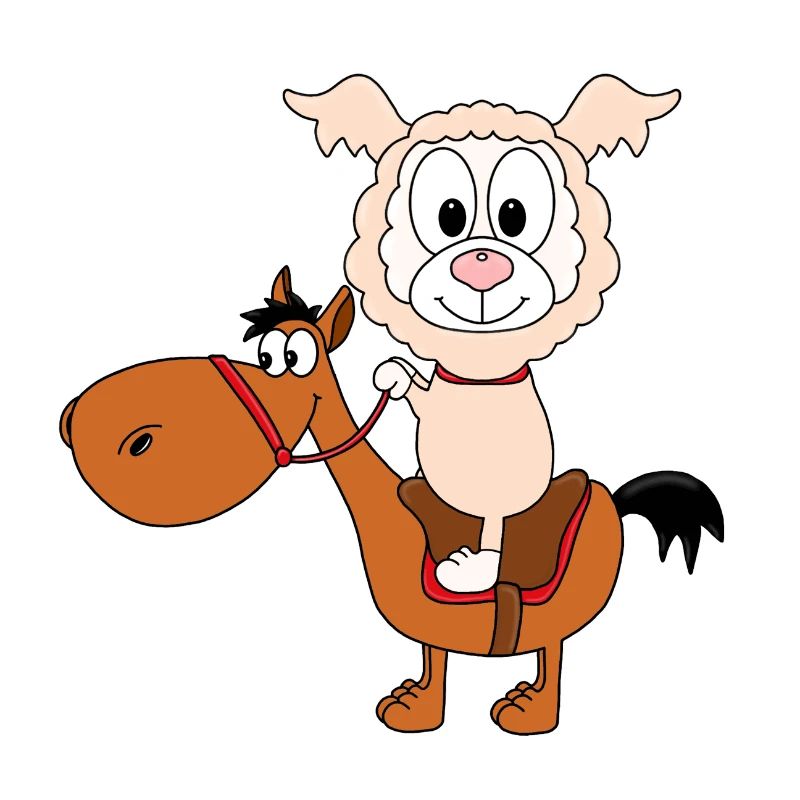 LAMA - PFERD - REITEN