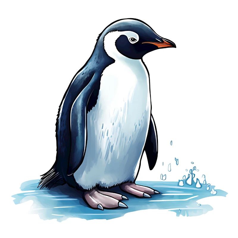 Pinguin im Smoking