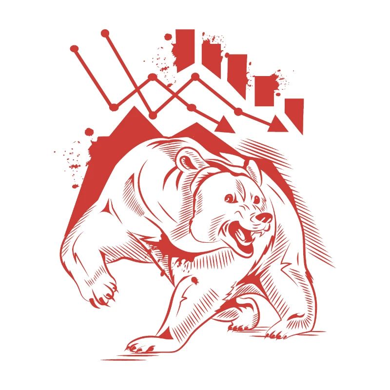 Bearish red