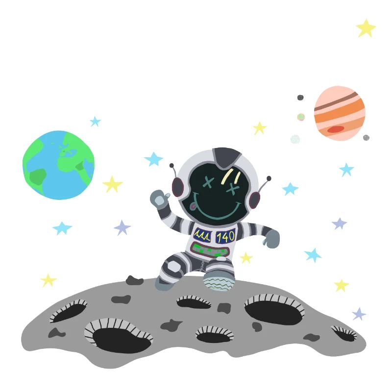 Grauer Astronaut