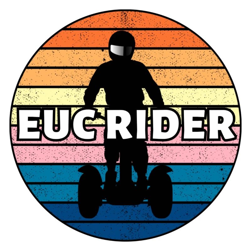 Elektrischer Einradfahrer. EUC-Reiter