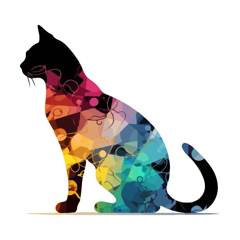 Bako le chat multicolore