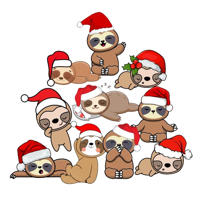 Weihnachtsfaultier