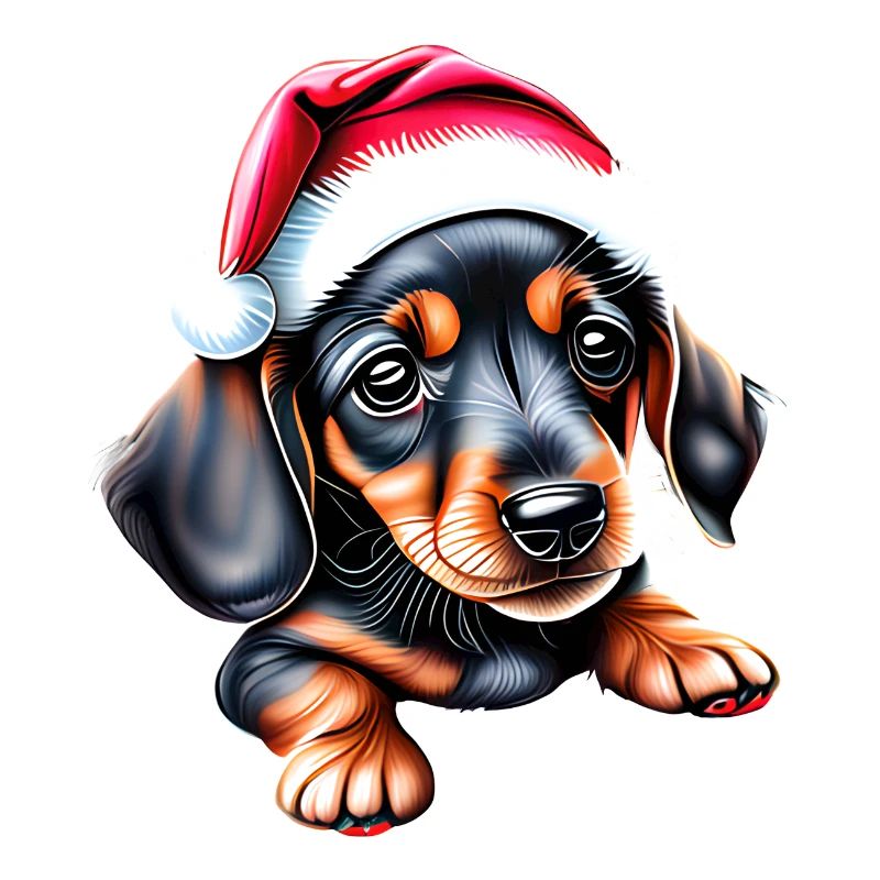Teckel Noël Chien Teckel Chiot Noël