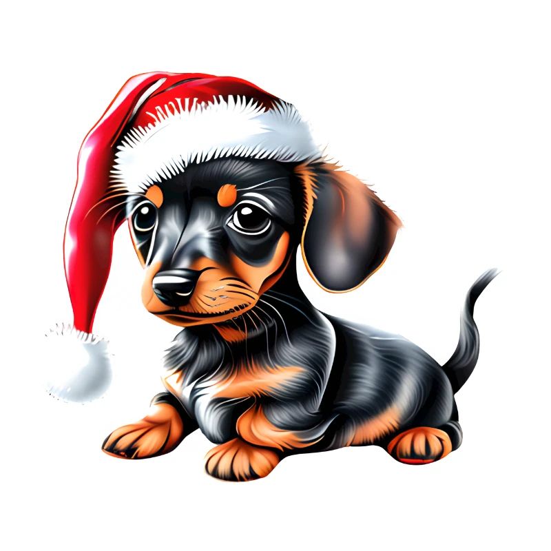 Teckel Noël chiens Noël teckel chiot