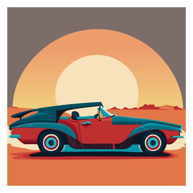 Oldtimer / Auto / Sonnenuntergang