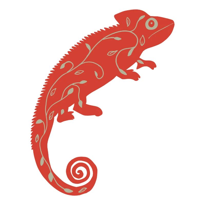 Rotes Chamäleon