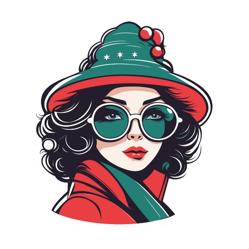 Mädchen Weihnachten Illustration