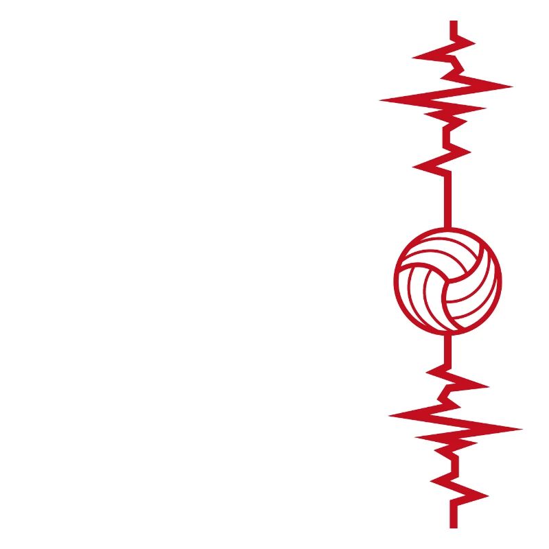 Volleyball Herzschlag Volley Geschenkidee