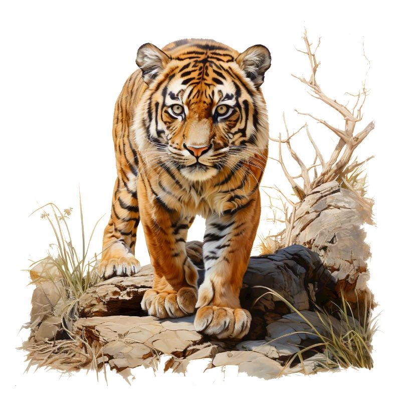 The striped pattern makes a tiger famous