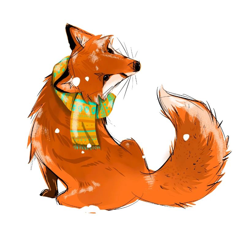Fuchs im Schnee