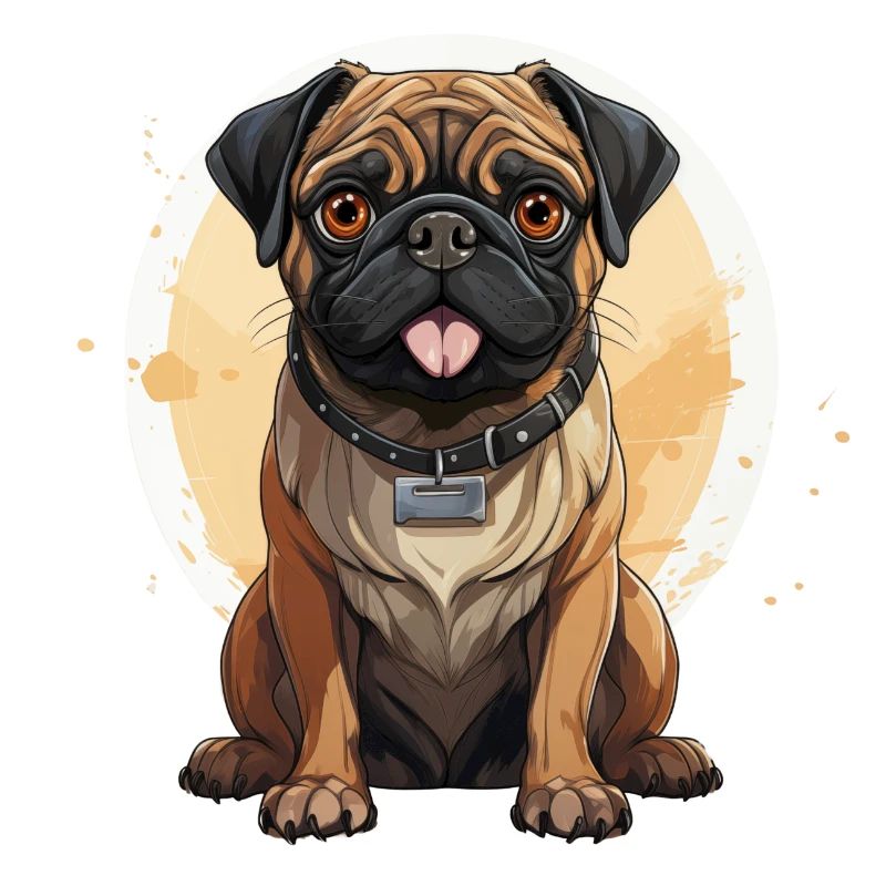 Mops Porträt