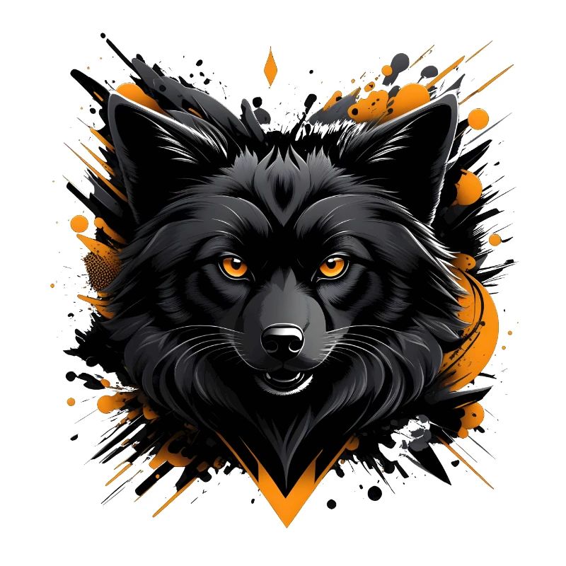 Schwarzer Wolf
