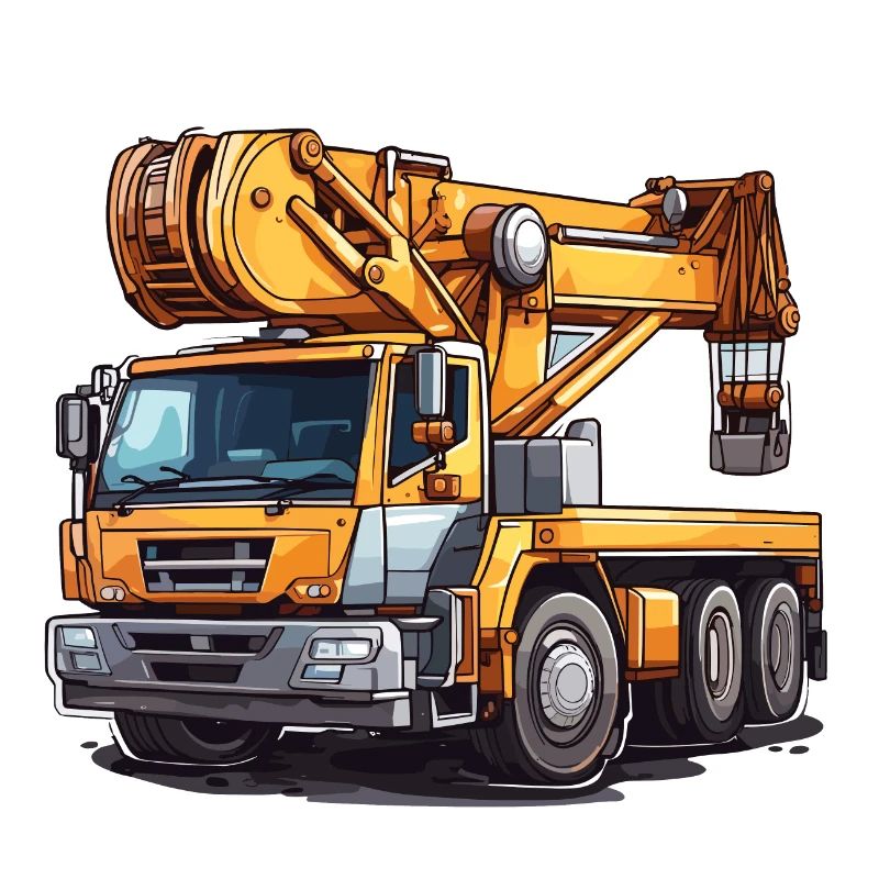 Crane / construction site / winch / crane system