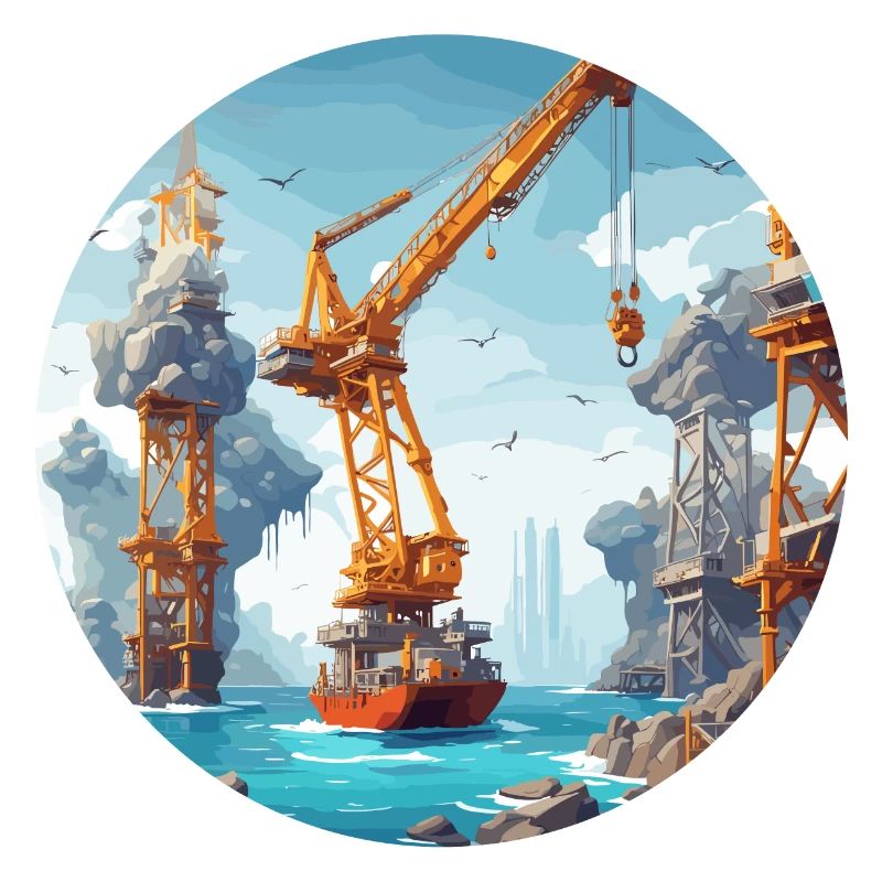 Crane / construction site / winch / crane system