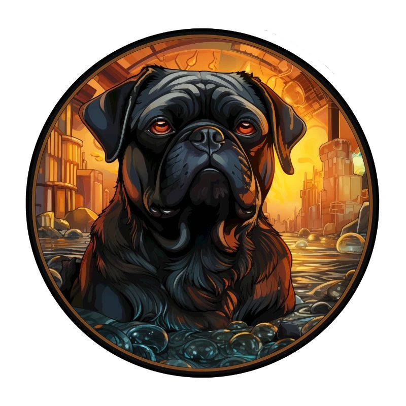 Schwarzer Mops